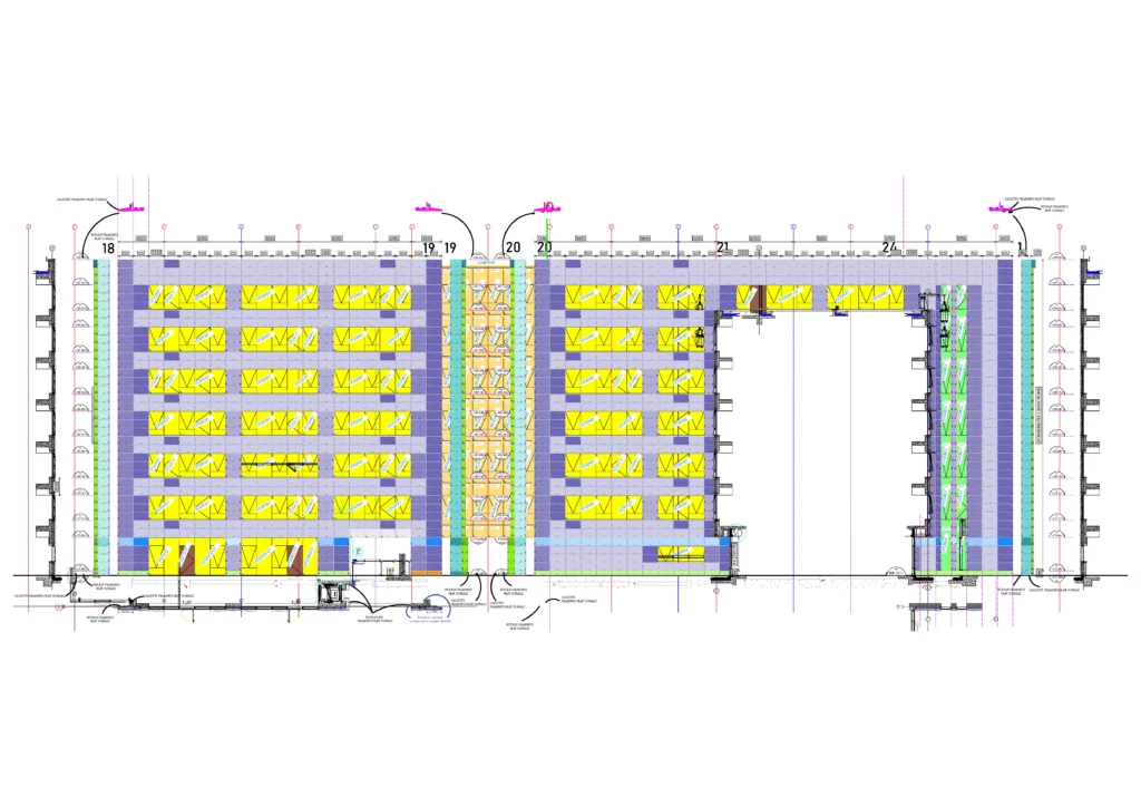 Plan de la façade