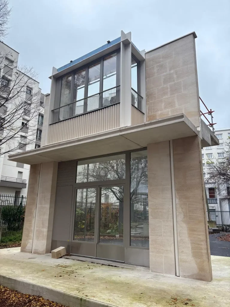 Façades du projet de logements de la ZAC Chapelle Charbon.