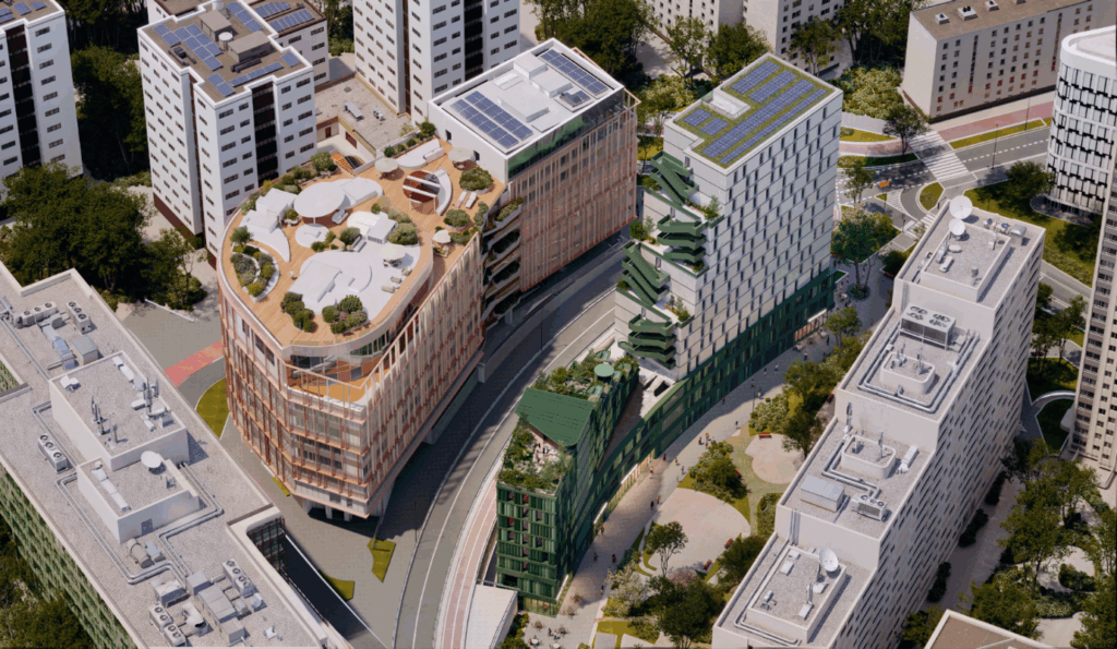 Projet Courbevoie_vue du ciel